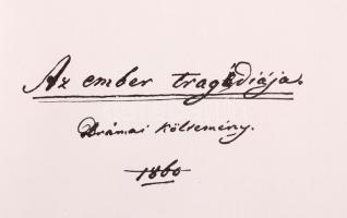 Madách Imre: Az ember tragédiája. Bp., 1973, Akadémiai Kiadó. A kézirat facsimile kiadása kísérőtanu...