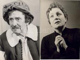 1950-1960 5 db színész fotó (Honthy, Rózsahegyi...)