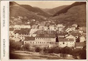 1886 Selmeczbánya látkép fotó 14x10 cm