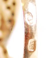 14K női arany (Au) gyűrű féldrágakövekkel / 
14ct gold ring with semi-precious stones, s: 50, br: 2,...