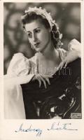 cca 1940 Medvegy Márta aláírt színész fotó