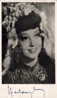 cca 1940 Szeleczky Zita aláírt színész fotó