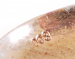 Ezüst (Ag.) mini díszvilla és két díszkanál, jelzettek, bruttó:25 g / Silver spoons and frok