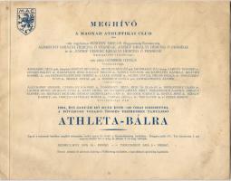 1934 Meghívó a Magyar Athlétikai Club Athléta-báljára