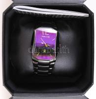 Police márkájú  férfi karóra, eredeti dobozában, jótállási jeggyel, 11×8 cm