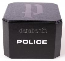 Police márkájú  férfi karóra, eredeti dobozában, jótállási jeggyel, 11×8 cm