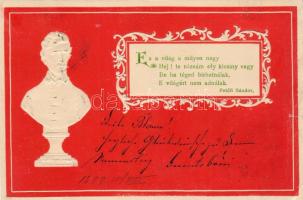 1899 Petőfi dombor hosszúcímzéses