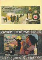 4 db modern, használatlan Zwack reklámlap / 4 modern, unused Zwack advertisement cards