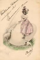 1900 hosszúcímzéses művészlap