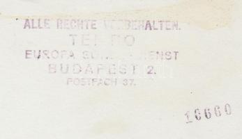 Cca 1940 Fények az éjszakában. 15×16 cm