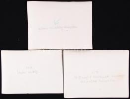 1914-1918 5 db régi katonai fénykép, hátán feliratozva, 13×18 cm