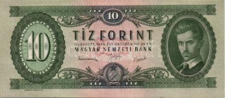 1949. 10Ft + 1962. 10Ft (2x) egymás utáni sorszámmal T:I