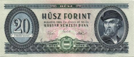 1962. 10Ft (2x) egymás utáni sorszámmal + 1969. 20Ft (2x) egymás utáni sorszámmal T:I