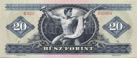 1962. 10Ft (2x) egymás utáni sorszámmal + 1969. 20Ft (2x) egymás utáni sorszámmal T:I