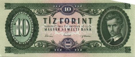 1962. 10Ft (2x) egymás utáni sorszámmal + 1969. 20Ft (2x) egymás utáni sorszámmal T:I