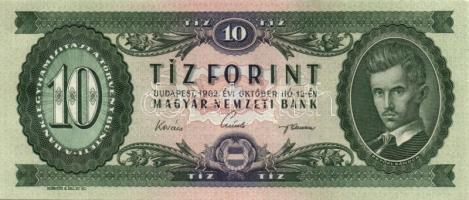 1962. 10Ft (2x) egymás utáni sorszámmal + 1969. 20Ft (2x) egymás utáni sorszámmal T:I