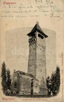 Klagenfurt, Kreuzbergl, look-out tower (small tear)