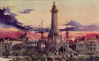 Milano Expo 1906, Marina, artist signed