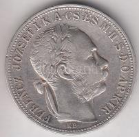 1892KB 1Ft Ag "Fiumei címer" T:2-