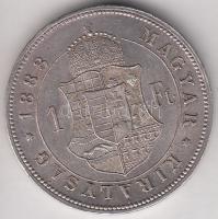 1883KB 1Ft Ag "Barokk címer" T:2