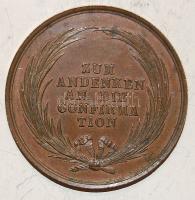 D.Reich cca.1830."konfirmációs" bronz érem T:2