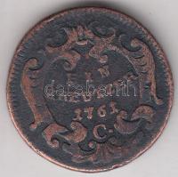 Ausztria/magyar verdejel 1761C 1Kr "Lotharingiai Ferenc" T:3