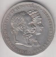 Ausztria 1879. 2G Ag "I.Ferenc József és Erzsébet királynő-Ezüstlakodalom" T:2  Austria 1879. 2 Gulden Ag "Franz Joseph and Elisabeth - Silver Jubilee" C:XF