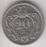 Ausztria 1911. 20h T:2 Austria 1911. 20 Heller C:XF