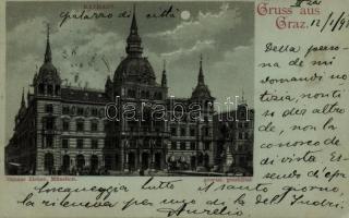 1898 Graz, Rathaus, litho (EK)