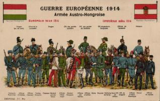 Austro-Hungarian army, WWI, French postcard