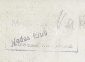 Cca 1950 Vadas Ernő (1899-1962): Bányában. Hátoldalon szerzői pecséttel jelzett, 9x12 cm