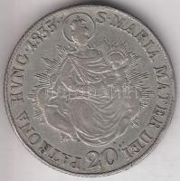 1835B 20kr Ag "I. Ferenc" T:2-,3