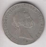 1835B 20kr Ag "I. Ferenc" T:2-,3