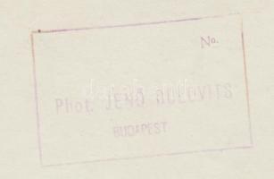 Cca 1940 Dulovits Jenő (1903-1972): Kutató. Vintage fotó, szerzői pecséttel ellátva, 9x12 cm