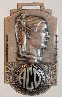 Brazília 1930-as évek "Sportújságírok Szövetsége-Rimet World Cup" ezüst szögletes emlékérem T:2 R!