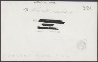 cca 1942 Korschelt Miklós (1900-1982): Mérnöki csendélet. Vintage fotó, 14x22,5cm