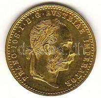 Ausztria 1886. 1D arany 3,49g T:2+