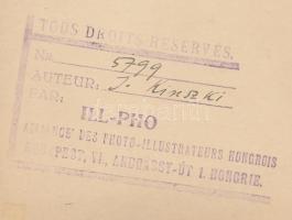 1935 Kinszki Imre (1901-1945): Dunaparton. Vintage fotó, aláírt, 18x11,5cm