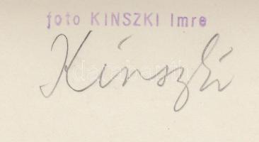 cca 1935 Kinszki Imre (1901-1945): Bolgár Esőcseppek. Vintage fotó, hátoldalán szerzői pecséttel jel...