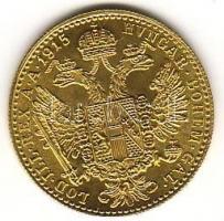 Ausztria 1915. 1D arany 3,49g T:2+