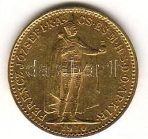 Ausztria 1910. 10K arany 3,3875g T:2