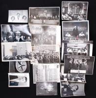 Cca 1950 Tiszavölgyi József fotóriporter szocreál felvételei. 33db kfl méretű propaganda fénykép (je...