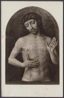 Meszlényi Zoltán (1892-1951) magyar vértanú püspök  sérült képeslapon aláírt üdvözlete