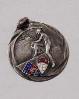 Franciaország 1928. "CIE-Egyetemi Játékok-Paris" 2. díj ezüst/email szignált T:2 R!