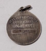 Franciaország 1928. "CIE-Egyetemi Játékok-Paris" 2. díj ezüst/email szignált T:2 R!