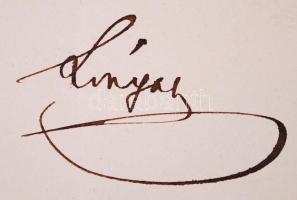 1868 Lónyay Menyhért (1822-1884) aláírása kinevezési okmányon