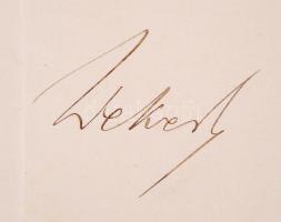 1909 Wekerle Sándor (1848-1921) aláírása kinevezési okmányon