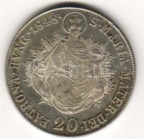 1848B. 20Kr ezüst T:2+