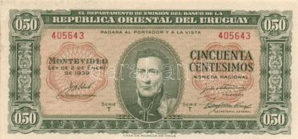 Uruguay 1939. 50c T:I Uruguay 1939. 50 Centimos C:Unc