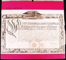 Modern reprodukció  XVIII és XIX sz-i fejléces orvosi okmányokról és oklevelekről